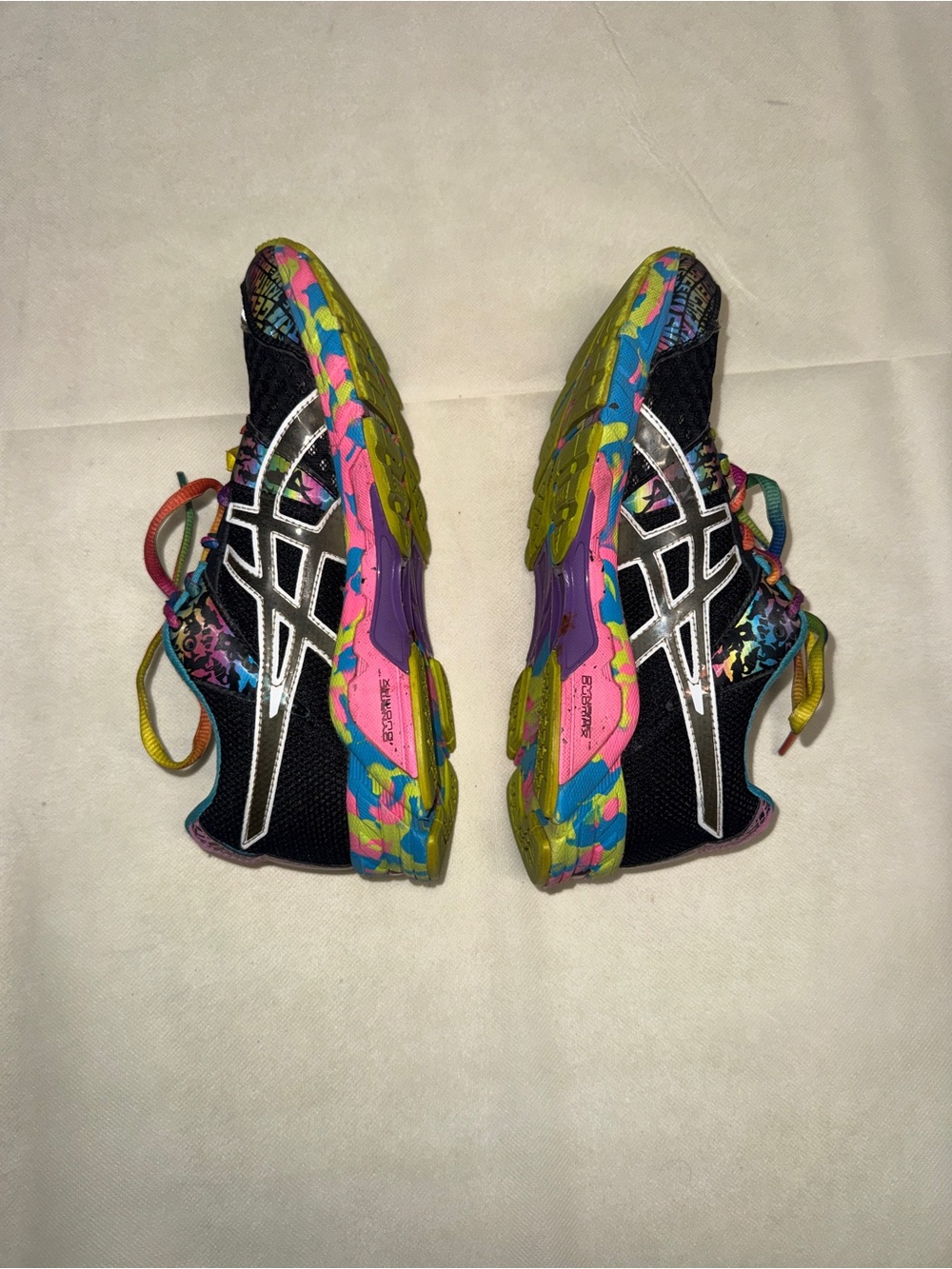 ASICS Black Athletic Sneakers with Multicolor Accents - Picture 5 of 9